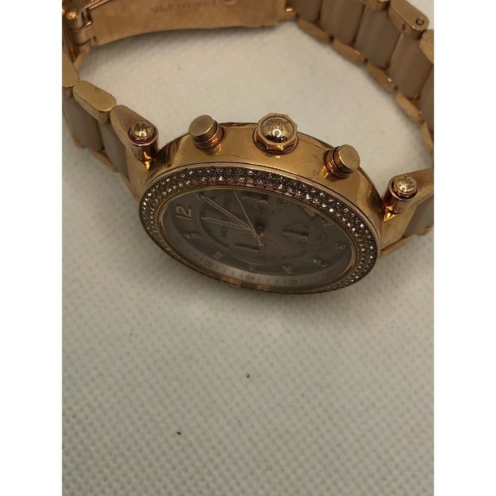 Michael Kors MK5896 Womens Stainless Steel Acetat - Picture 6 of 9